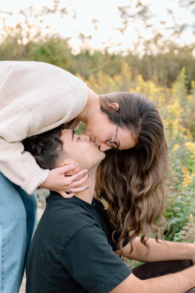 Sassafras Mountain engagement couple photos