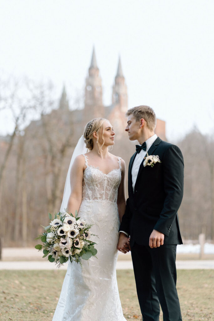 Winter couple for professional wedding photography in Greenville, South Carolina