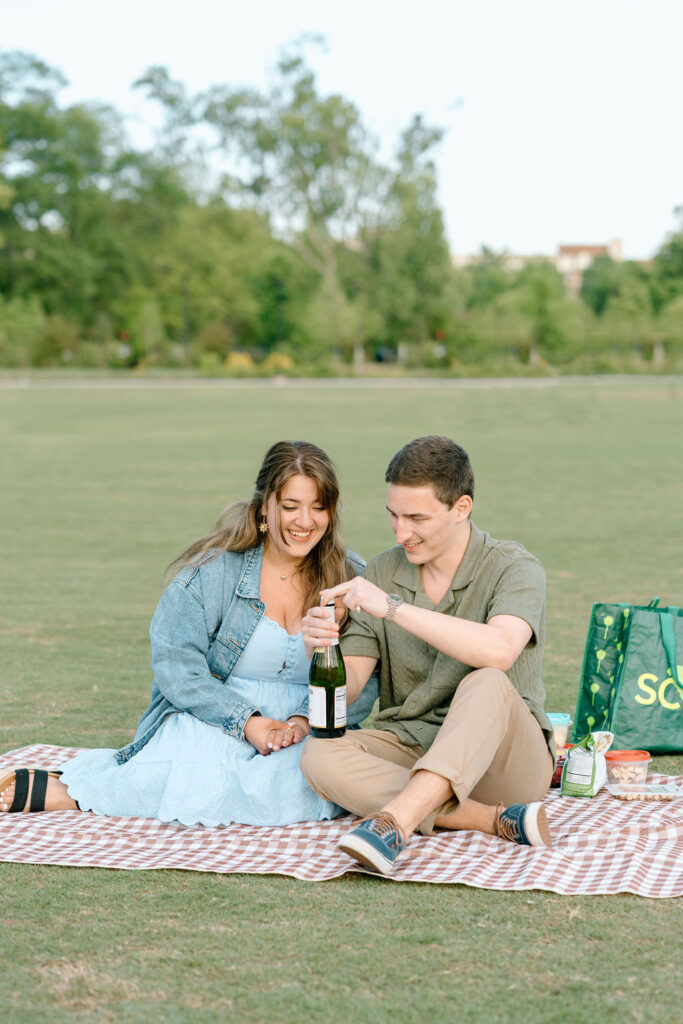 Engagement Photos at Unity Park in Greenville South Carolina