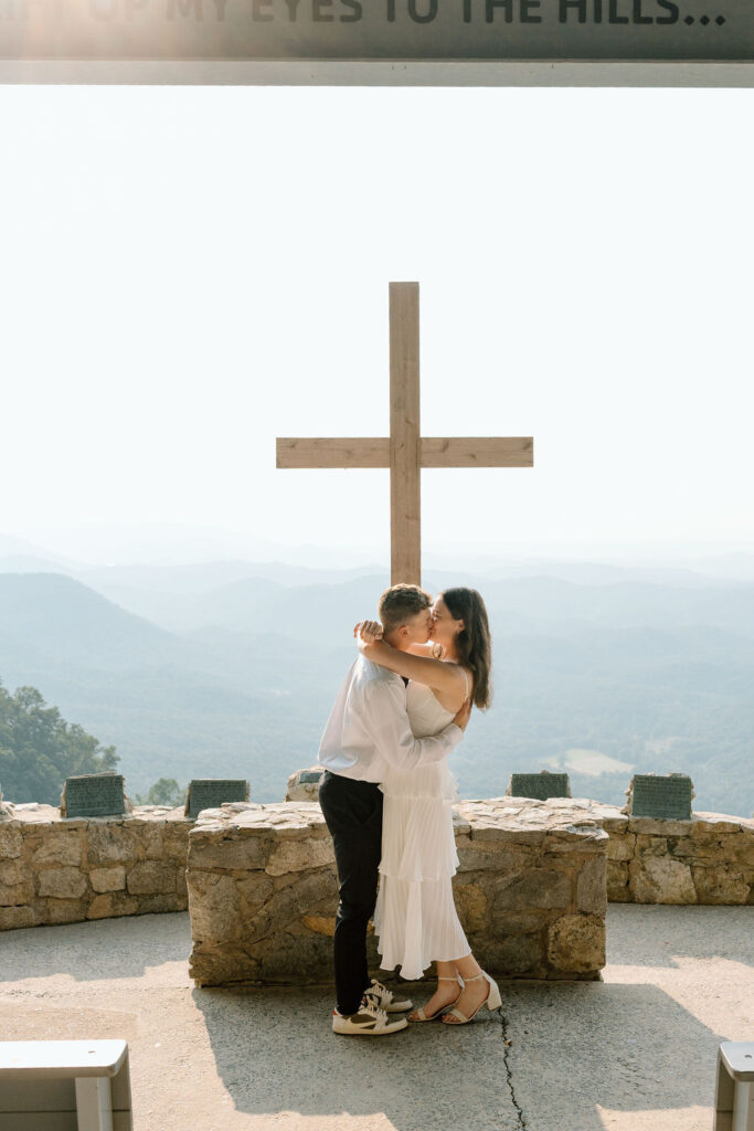 Engagement and elopement photos at Pretty Place Chapel outside Greenville, South Carolina 