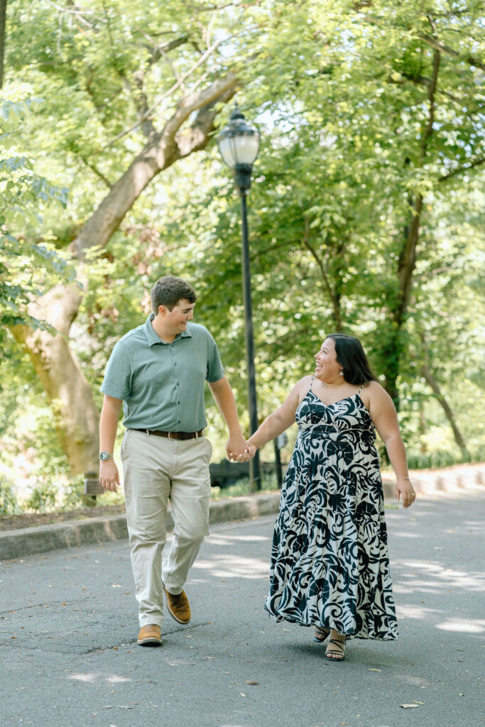 Proposal at Falls Park in Greenville, South Carolina engagement session