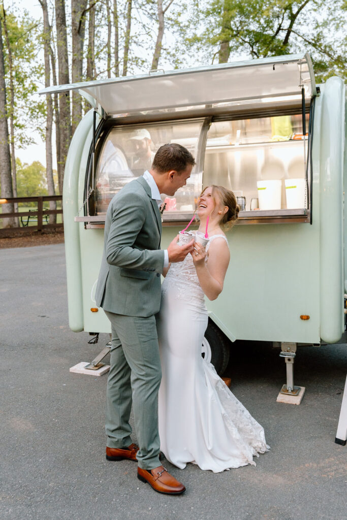 White and green wedding colors for outdoor weddings in Greenville South Carolina